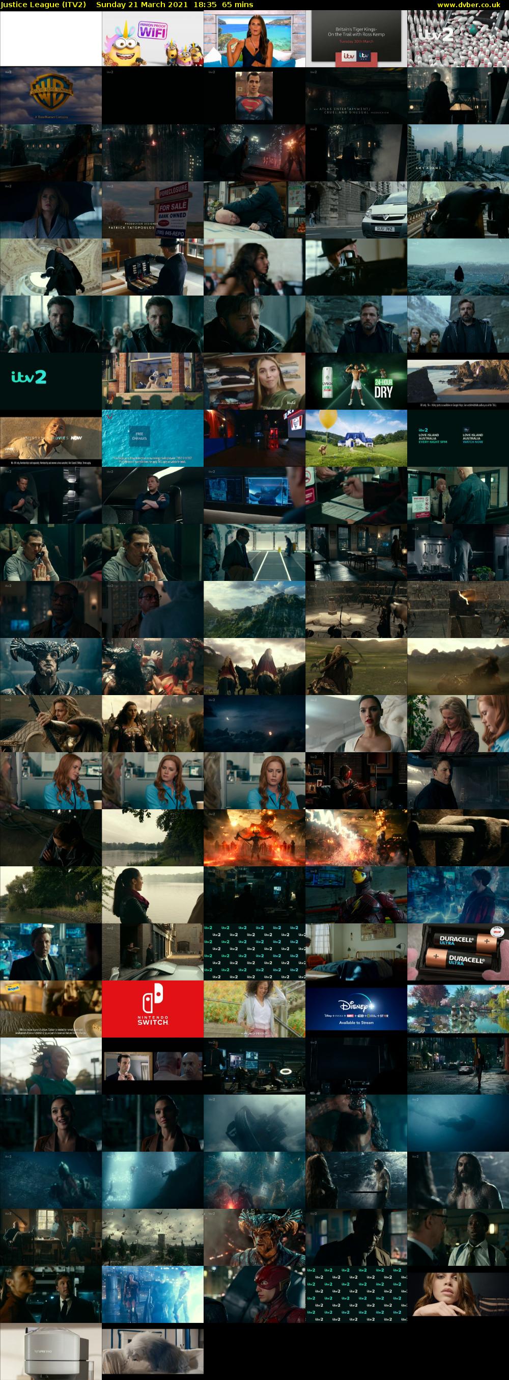 Justice League (ITV2) Sunday 21 March 2021 18:35 - 19:40