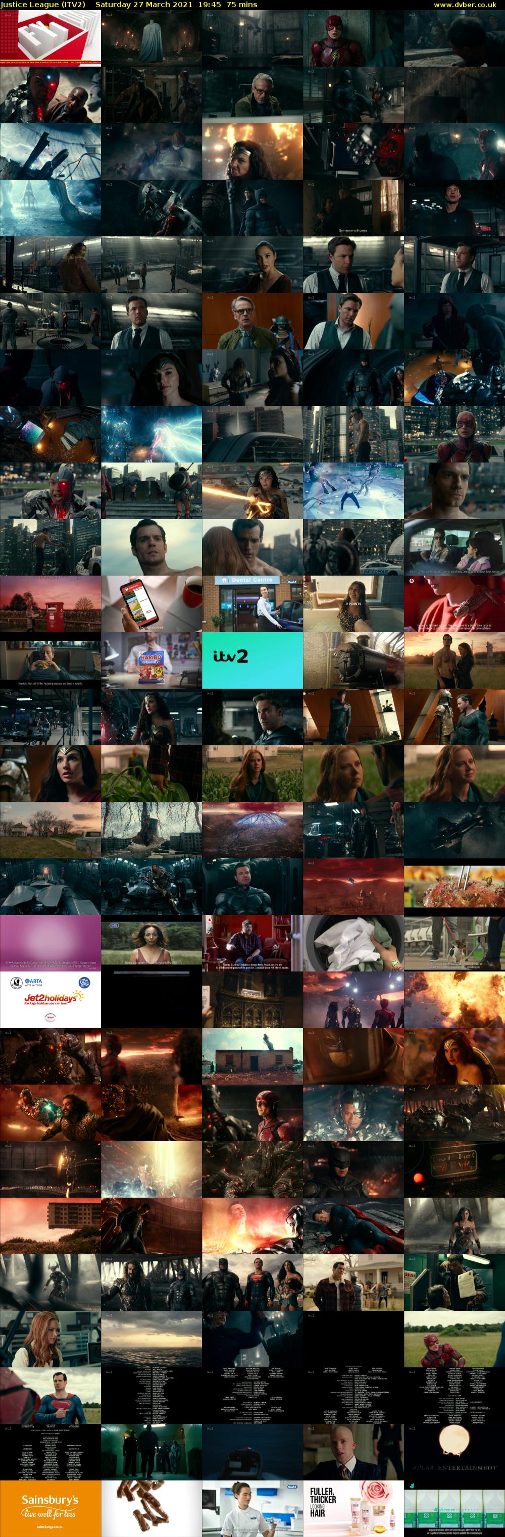 Justice League (ITV2) Saturday 27 March 2021 19:45 - 21:00