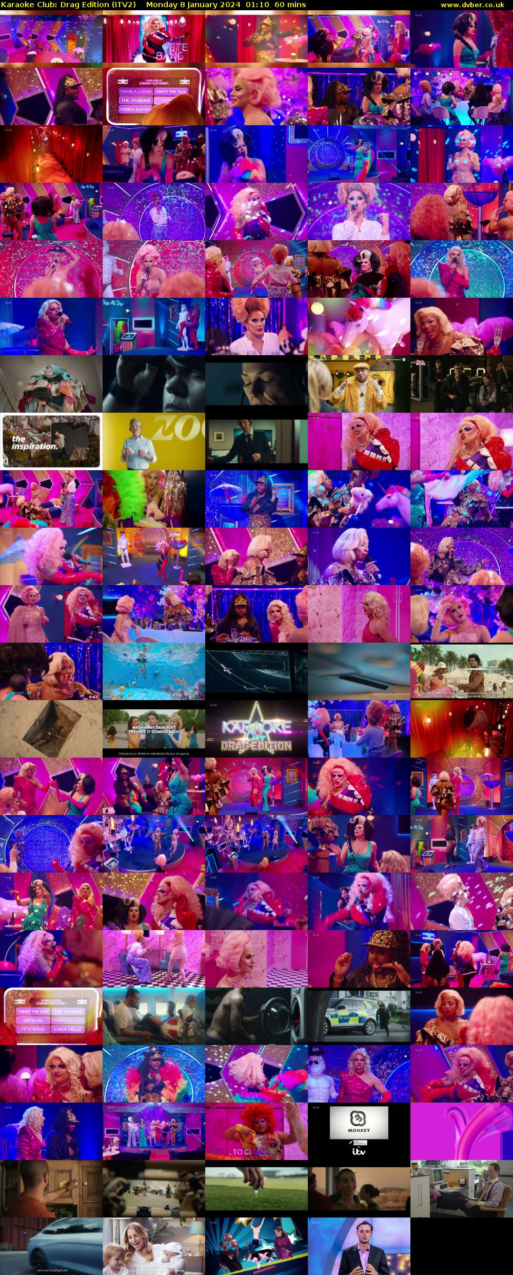 Karaoke Club: Drag Edition (ITV2) Monday 8 January 2024 01:10 - 02:10