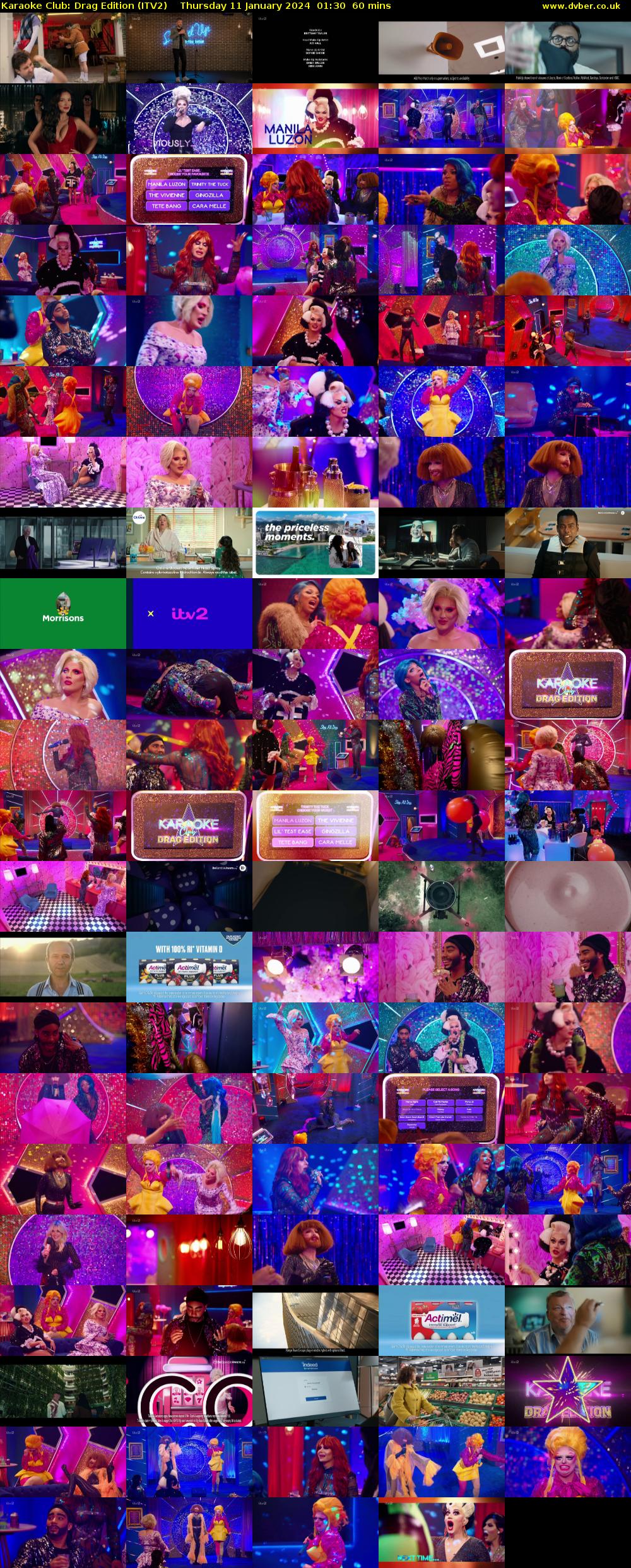 Karaoke Club: Drag Edition (ITV2) Thursday 11 January 2024 01:30 - 02:30