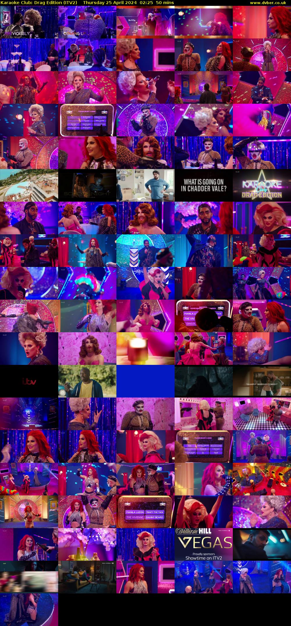 Karaoke Club: Drag Edition (ITV2) Thursday 25 April 2024 02:25 - 03:15