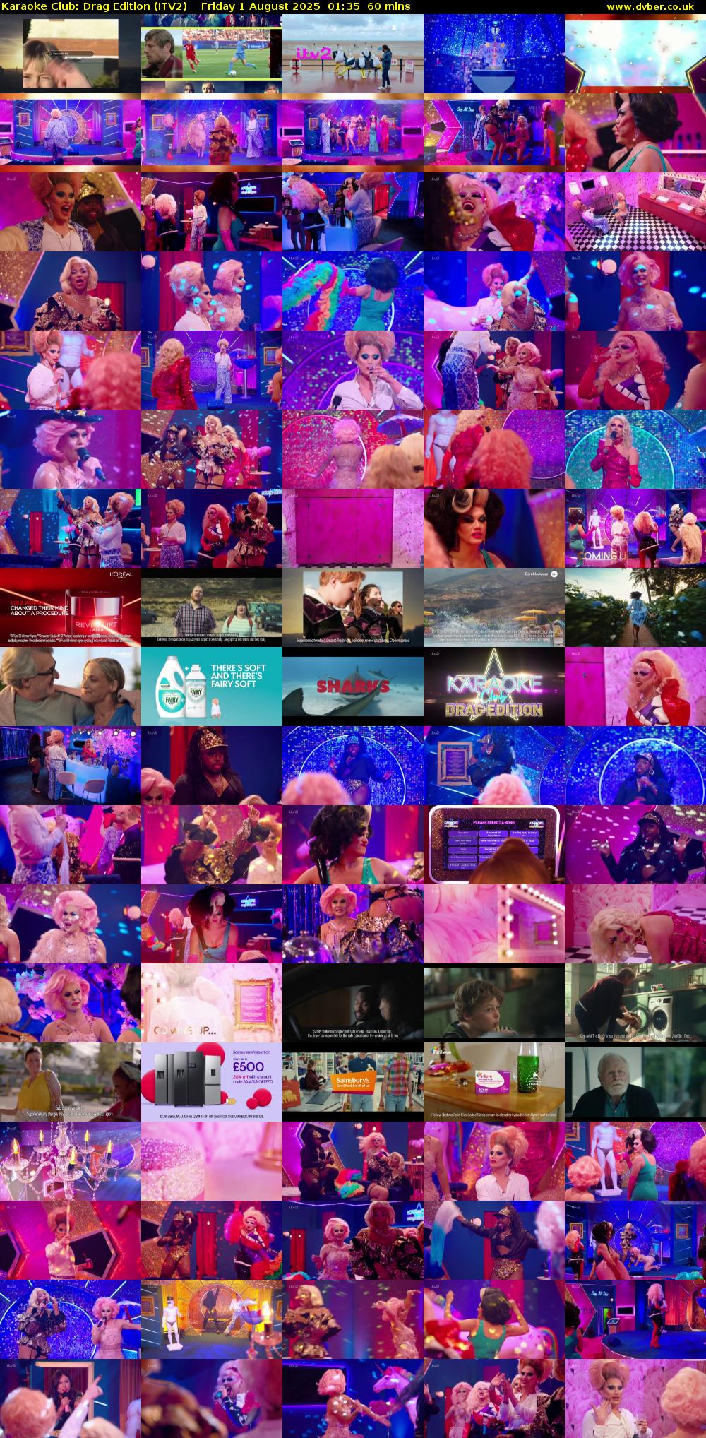 Karaoke Club: Drag Edition (ITV2) Friday 1 August 2025 01:35 - 02:35