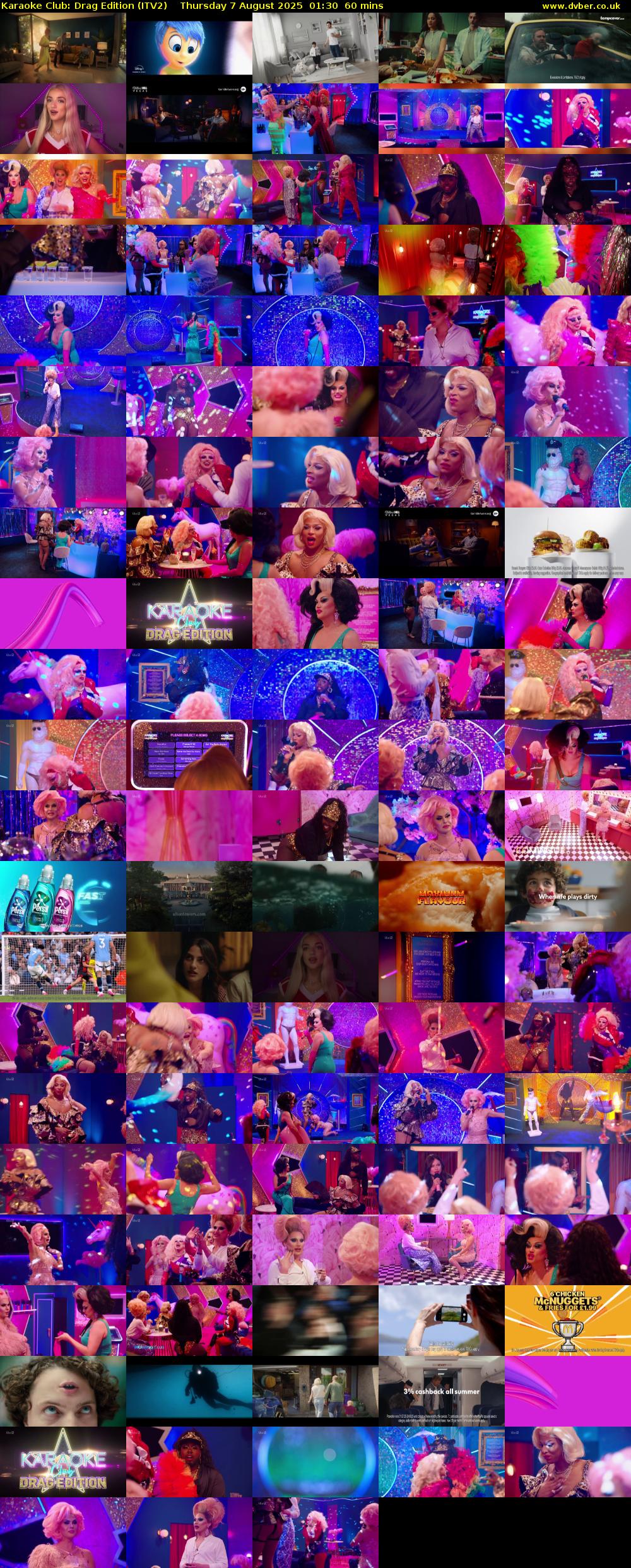 Karaoke Club: Drag Edition (ITV2) Thursday 7 August 2025 01:30 - 02:30