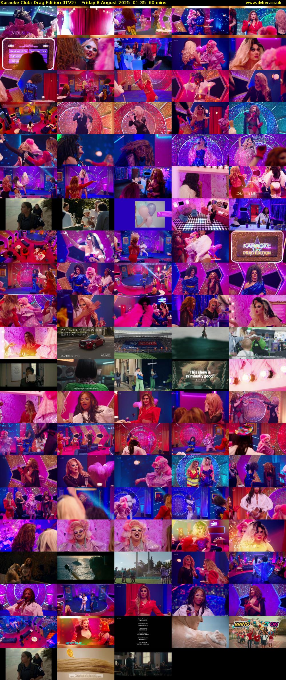 Karaoke Club: Drag Edition (ITV2) Friday 8 August 2025 01:35 - 02:35