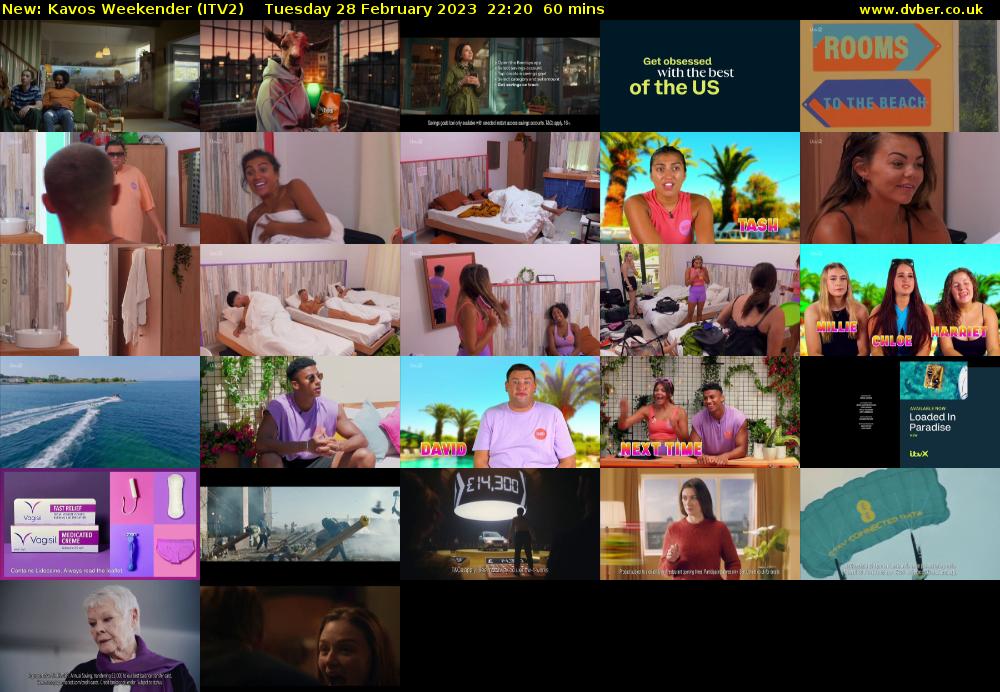 Kavos Weekender (ITV2) Tuesday 28 February 2023 22:20 - 23:20