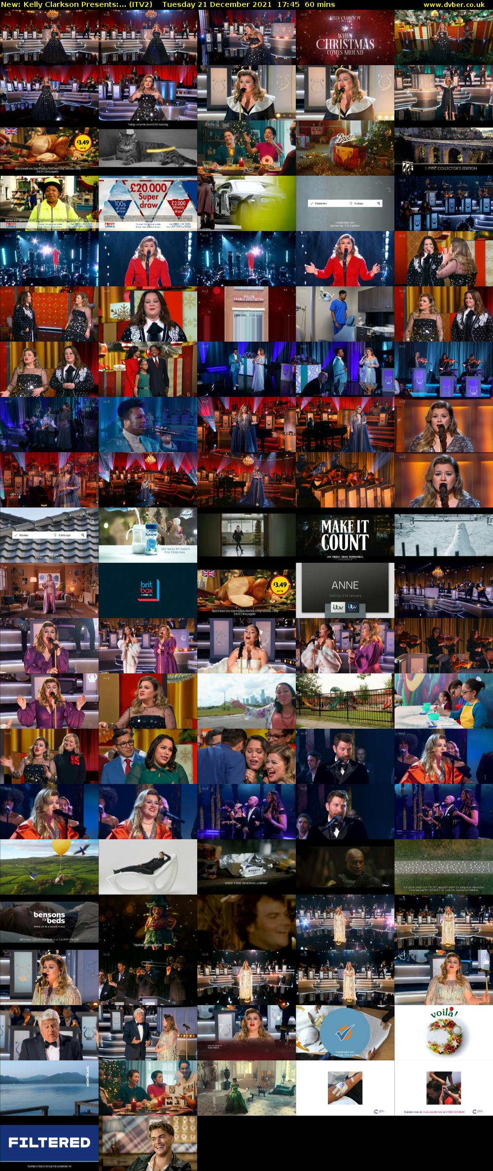 Kelly Clarkson Presents:... (ITV2) Tuesday 21 December 2021 17:45 - 18:45