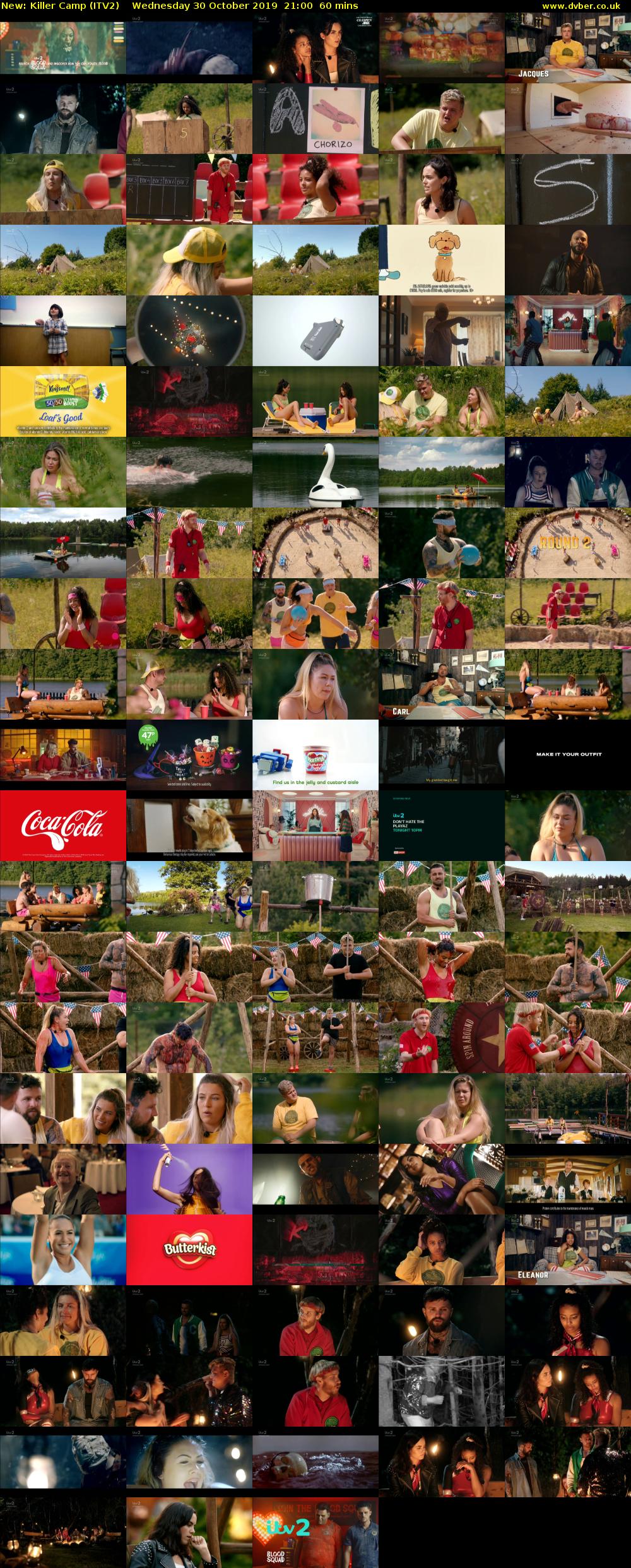 Killer Camp (ITV2) Wednesday 30 October 2019 21:00 - 22:00