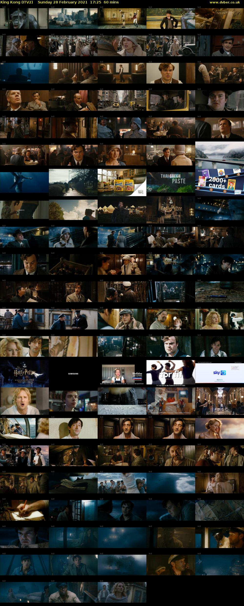 King Kong (ITV2) Sunday 28 February 2021 17:25 - 18:25