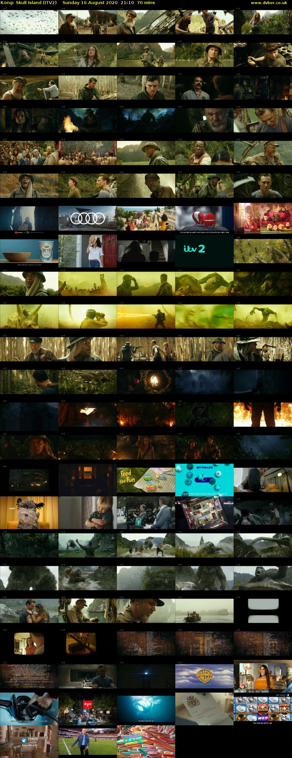 Kong: Skull Island (ITV2) Sunday 16 August 2020 21:10 - 22:20