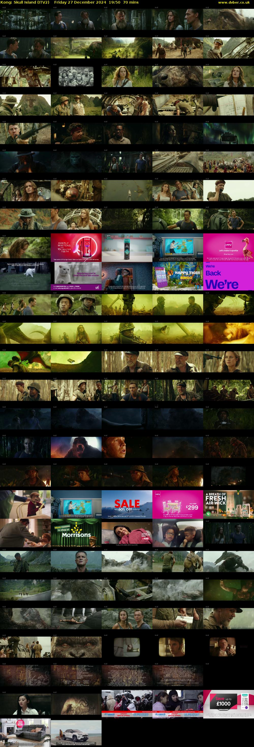 Kong: Skull Island (ITV2) Friday 27 December 2024 19:50 - 21:00