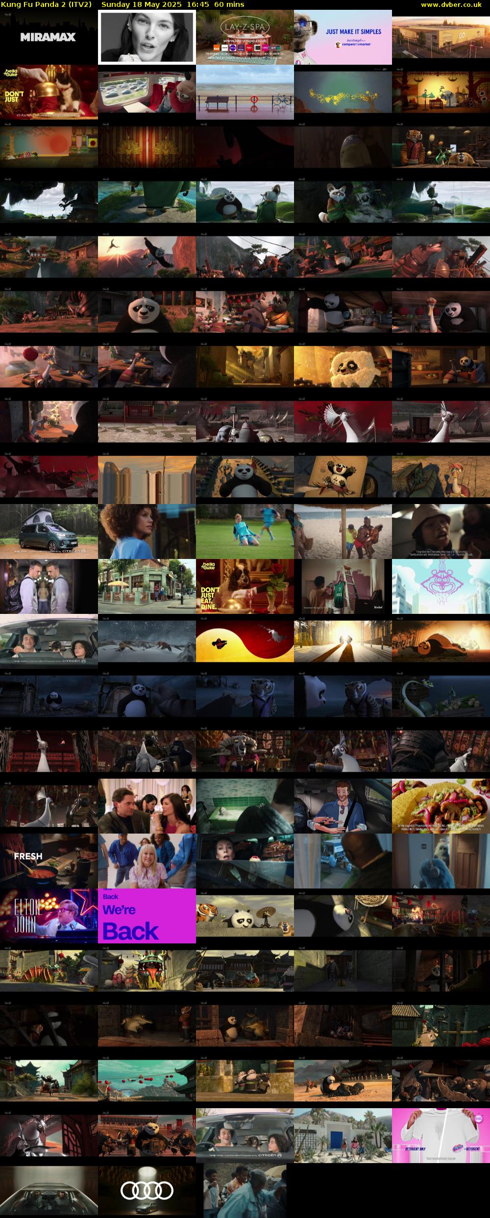 Kung Fu Panda 2 (ITV2) Sunday 18 May 2025 16:45 - 17:45