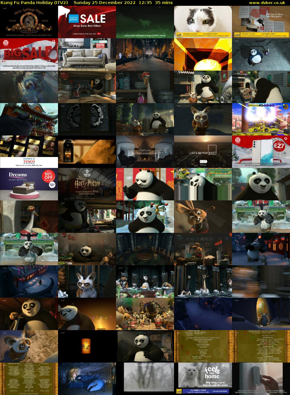Kung Fu Panda Holiday (ITV2) Sunday 25 December 2022 12:35 - 13:10