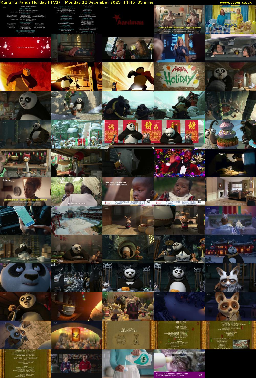 Kung Fu Panda Holiday (ITV2) Monday 22 December 2025 14:45 - 15:20
