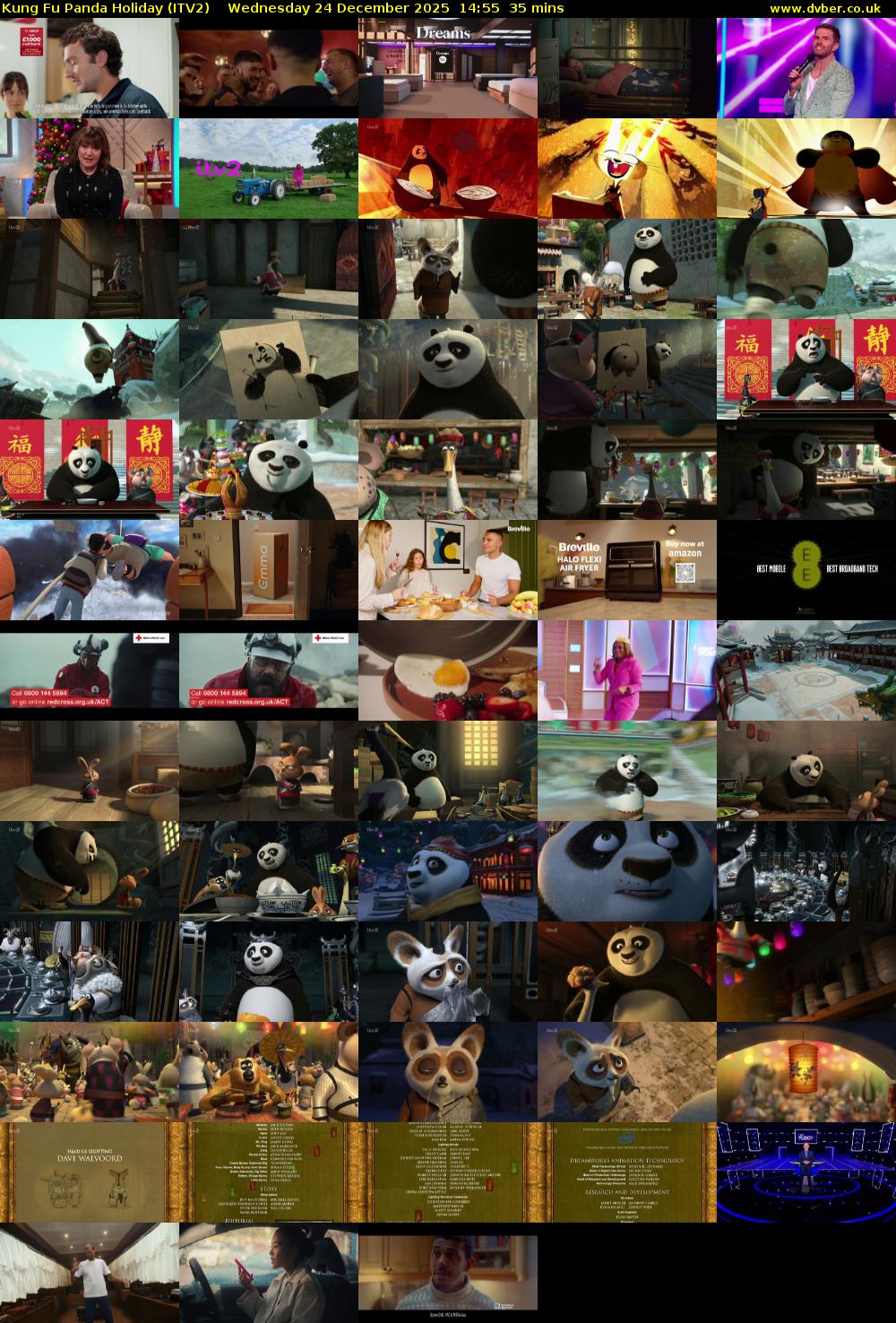 Kung Fu Panda Holiday (ITV2) Wednesday 24 December 2025 14:55 - 15:30