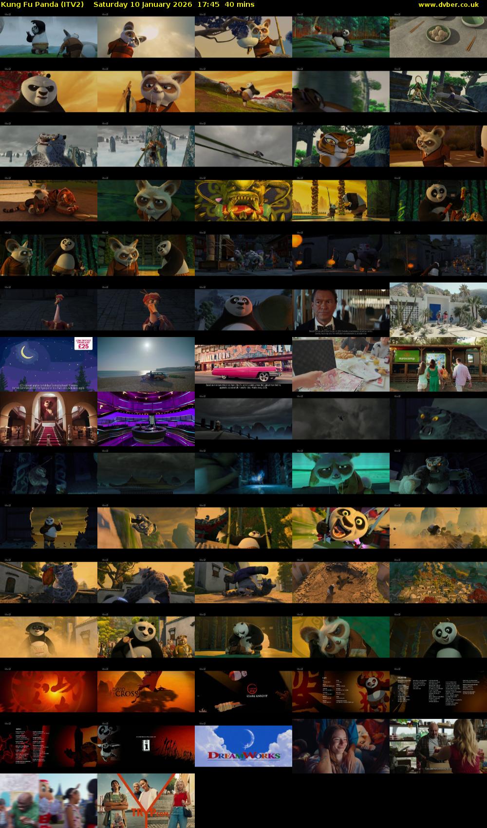 Kung Fu Panda (ITV2) Saturday 10 January 2026 17:45 - 18:25