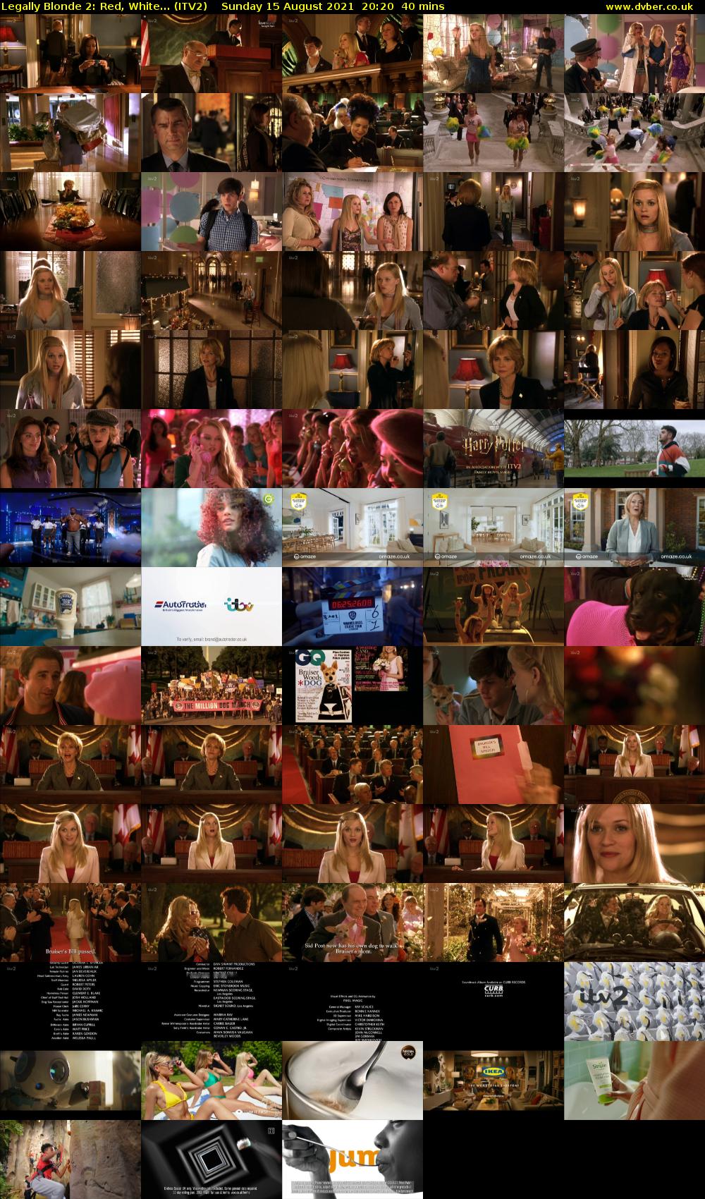 Legally Blonde 2: Red, White... (ITV2) Sunday 15 August 2021 20:20 - 21:00