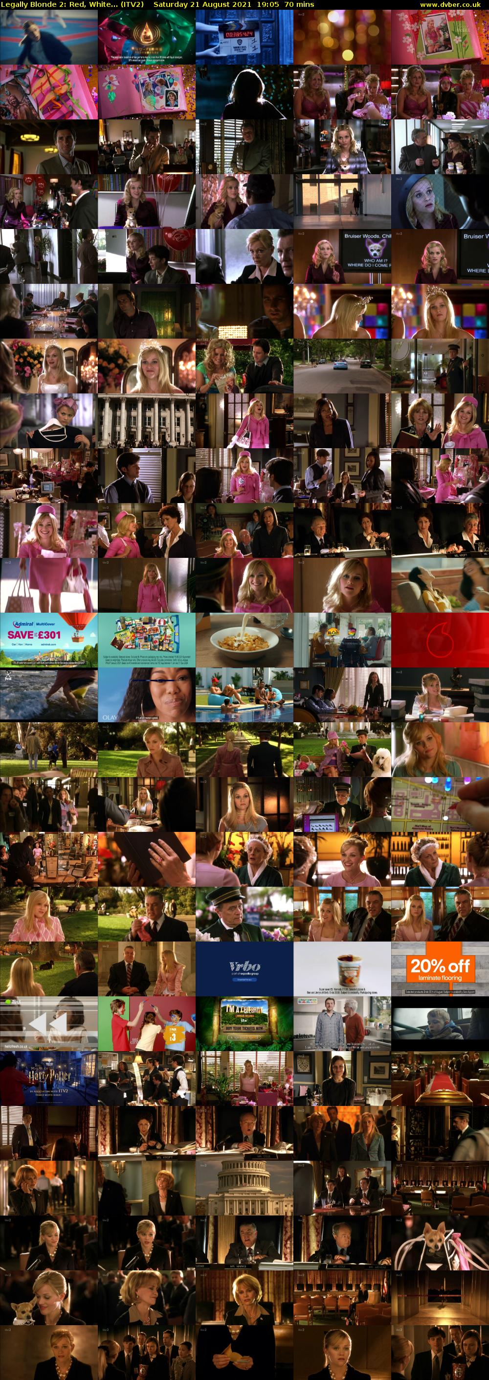 Legally Blonde 2: Red, White... (ITV2) Saturday 21 August 2021 19:05 - 20:15