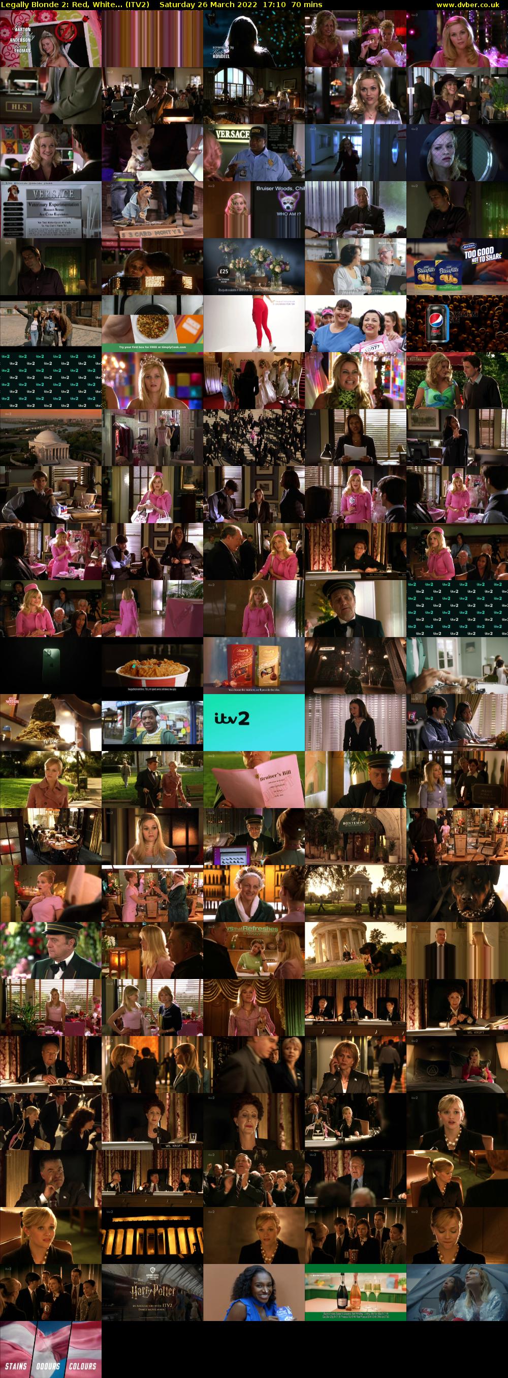 Legally Blonde 2: Red, White... (ITV2) Saturday 26 March 2022 17:10 - 18:20