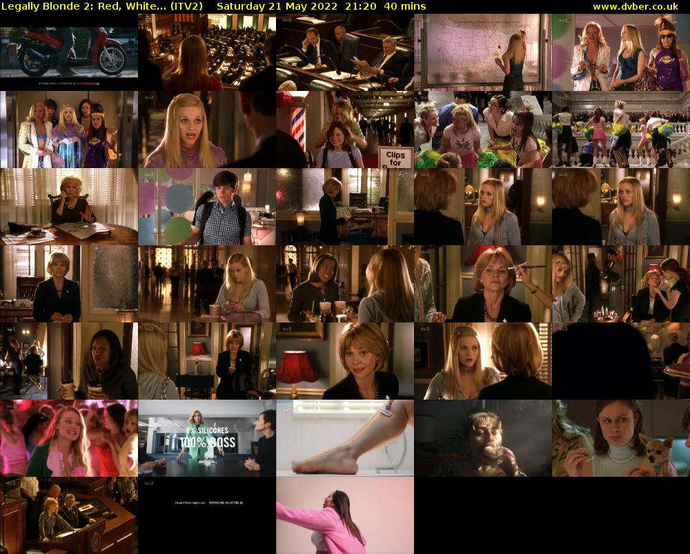 Legally Blonde 2: Red, White... (ITV2) Saturday 21 May 2022 21:20 - 22:00