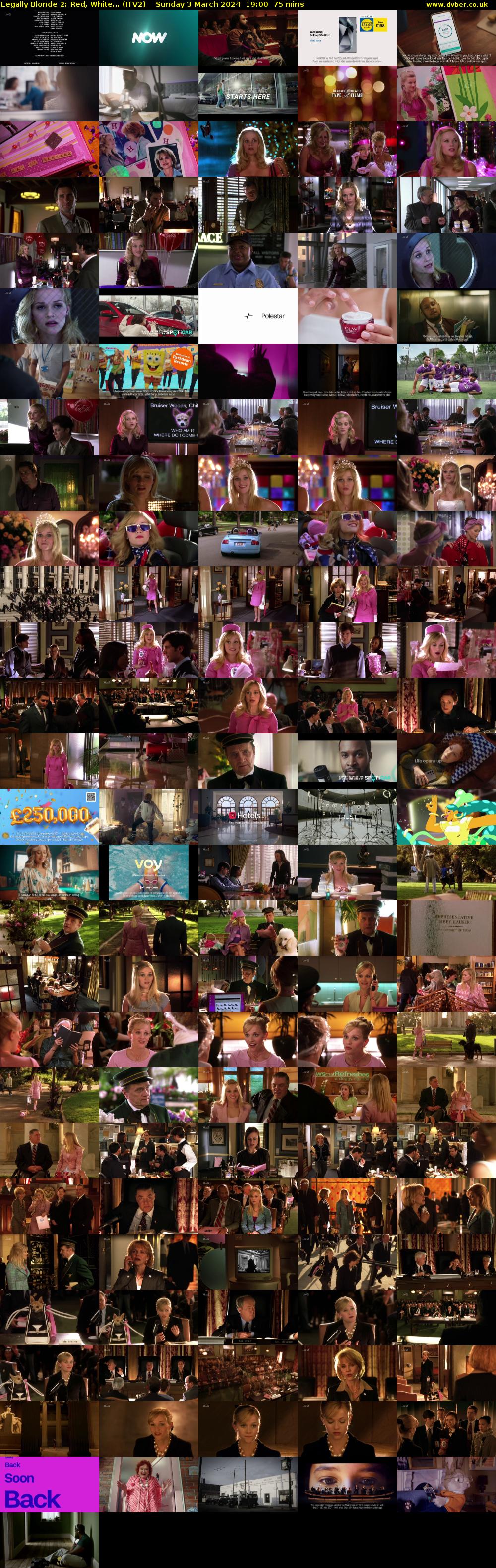 Legally Blonde 2: Red, White... (ITV2) Sunday 3 March 2024 19:00 - 20:15
