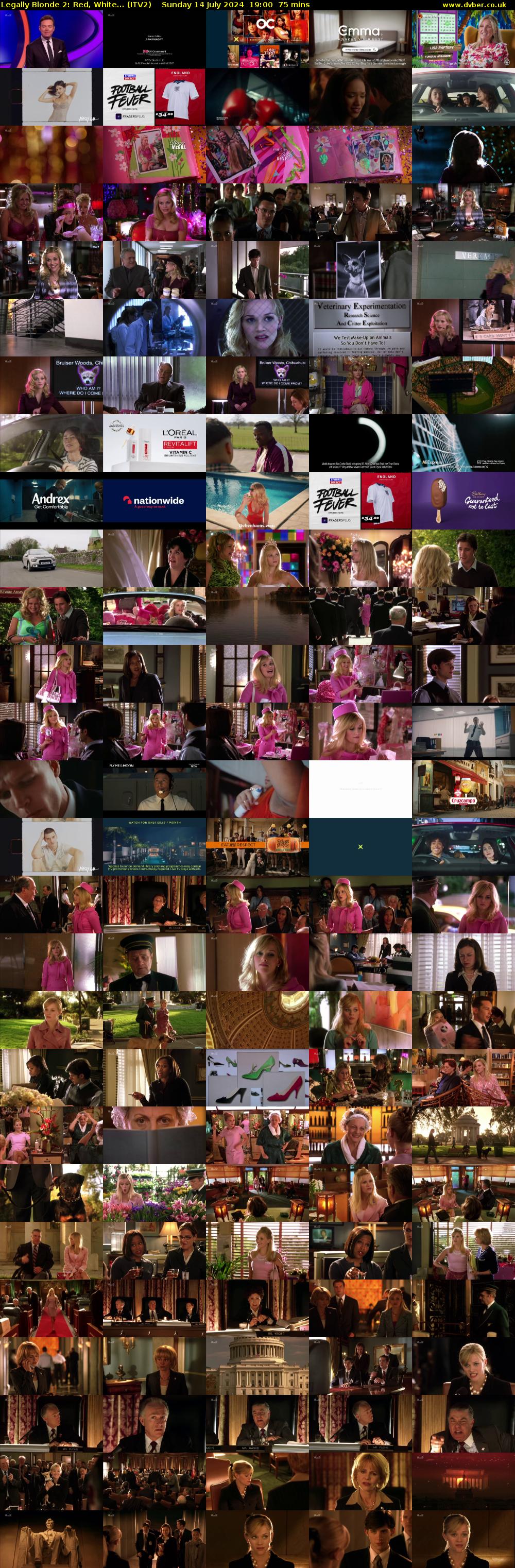 Legally Blonde 2: Red, White... (ITV2) Sunday 14 July 2024 19:00 - 20:15