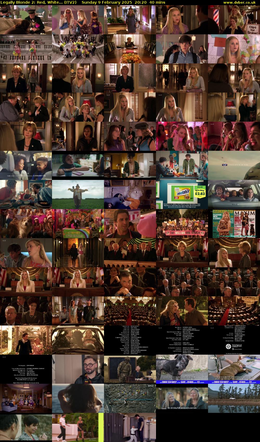 Legally Blonde 2: Red, White... (ITV2) Sunday 9 February 2025 20:20 - 21:00