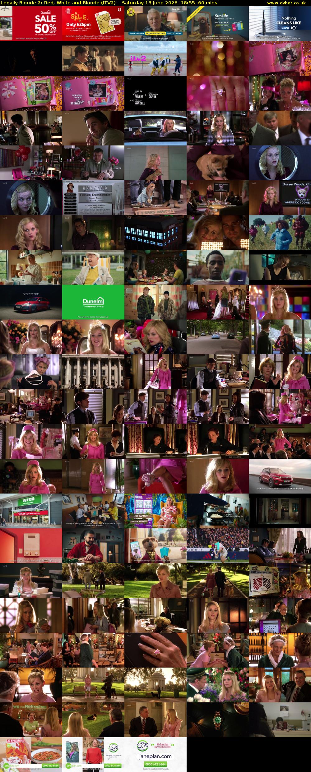 Legally Blonde 2: Red, White and Blonde (ITV2) Saturday 13 June 2026 18:55 - 19:55