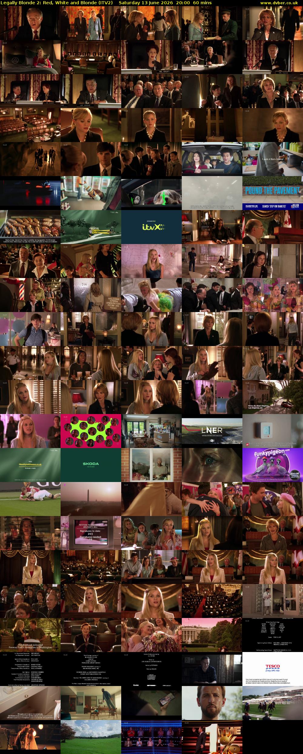 Legally Blonde 2: Red, White and Blonde (ITV2) Saturday 13 June 2026 20:00 - 21:00
