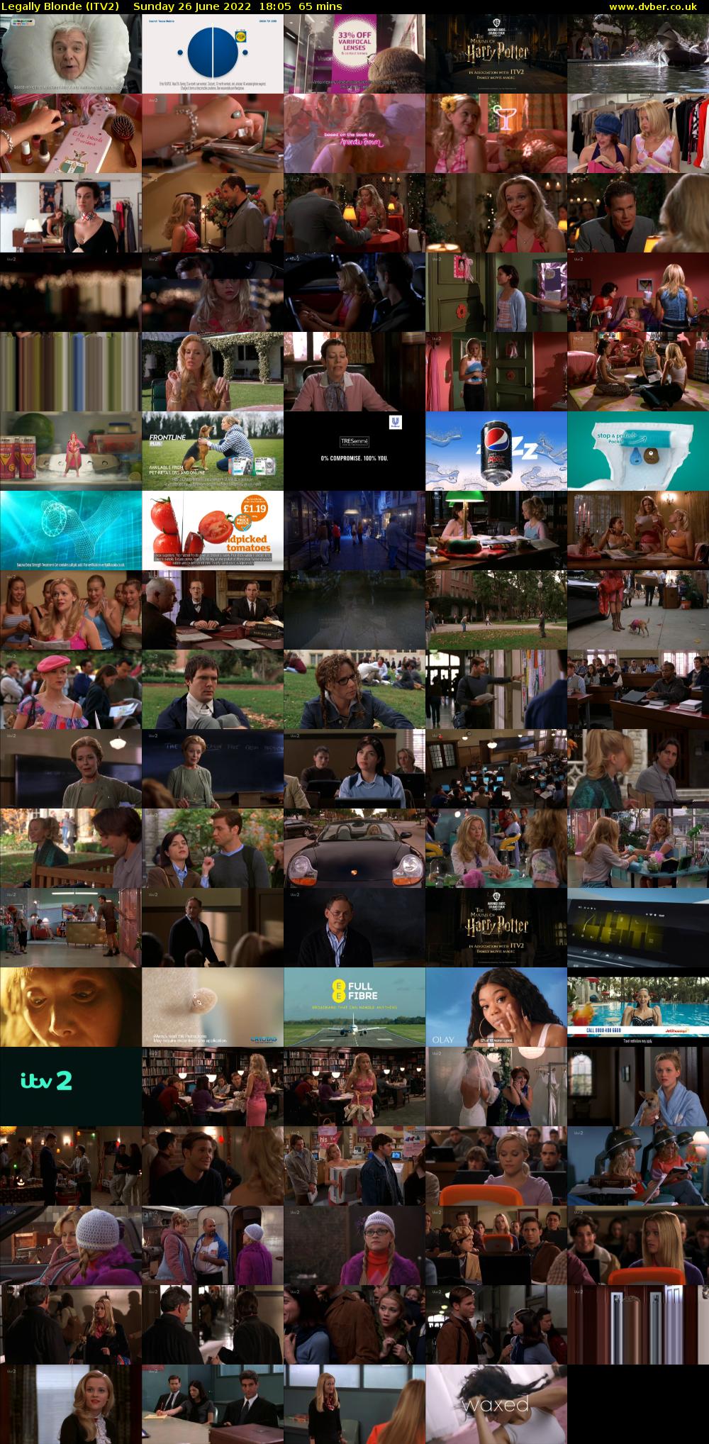Legally Blonde (ITV2) Sunday 26 June 2022 18:05 - 19:10