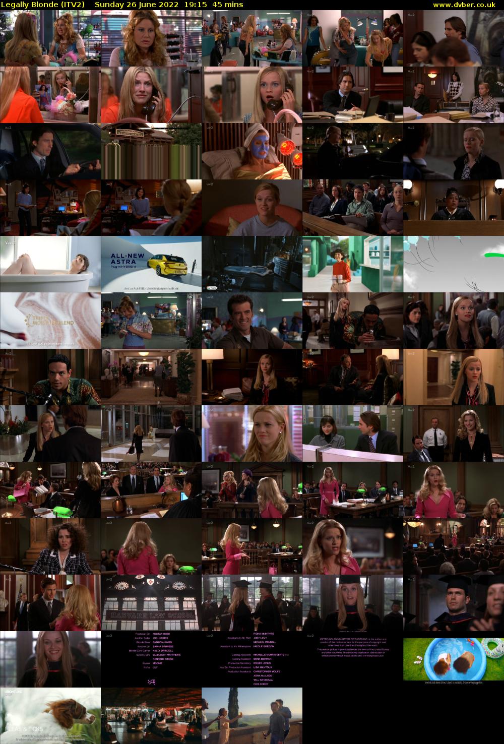 Legally Blonde (ITV2) Sunday 26 June 2022 19:15 - 20:00