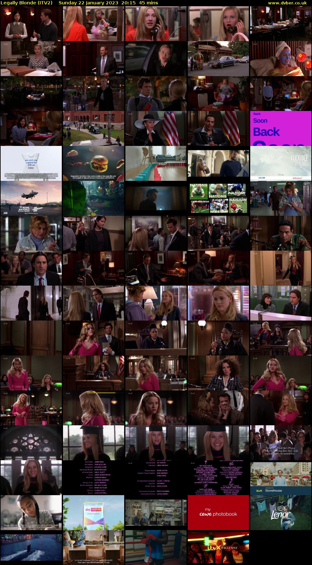 Legally Blonde (ITV2) Sunday 22 January 2023 20:15 - 21:00
