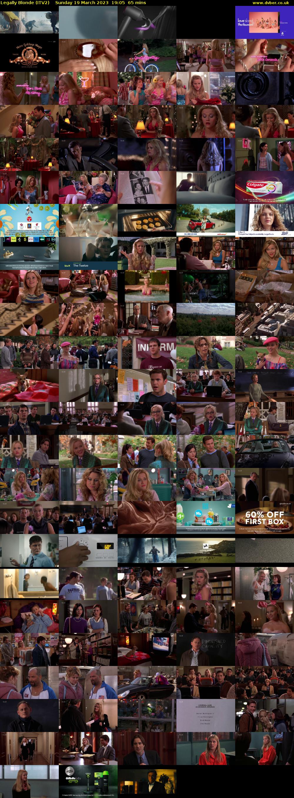 Legally Blonde (ITV2) Sunday 19 March 2023 19:05 - 20:10