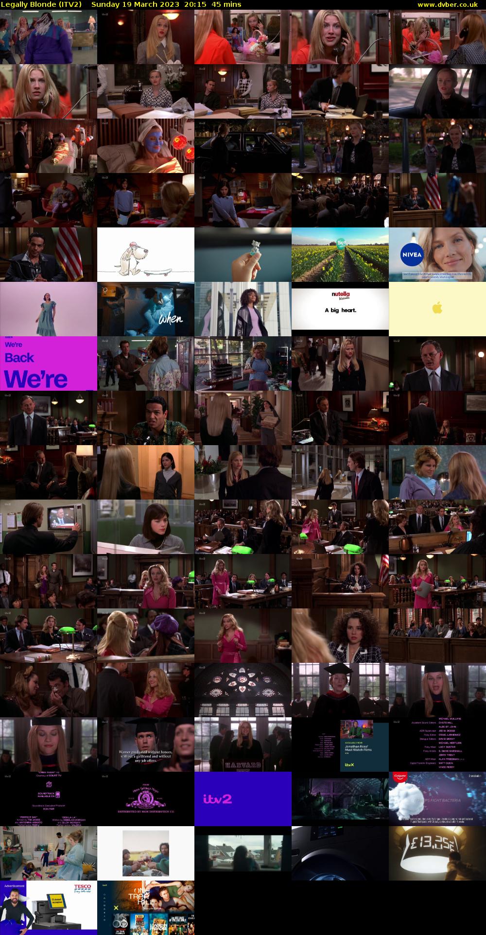 Legally Blonde (ITV2) Sunday 19 March 2023 20:15 - 21:00