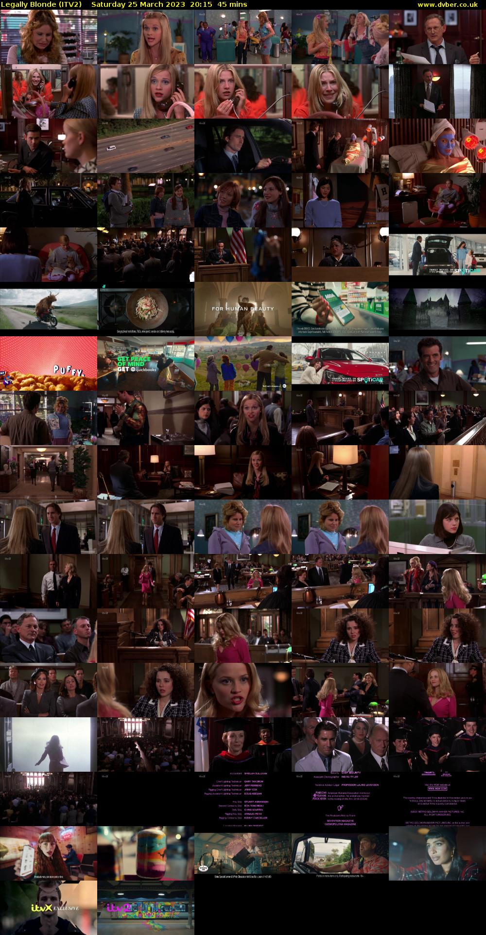 Legally Blonde (ITV2) Saturday 25 March 2023 20:15 - 21:00