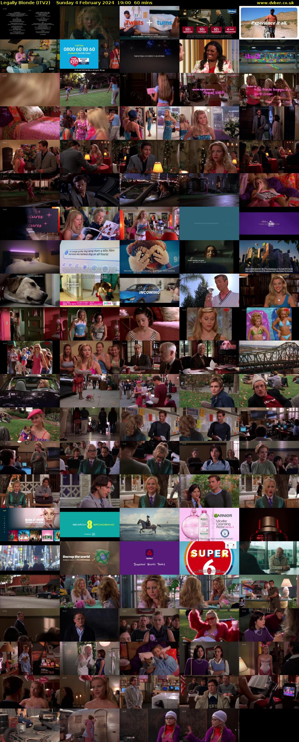 Legally Blonde (ITV2) Sunday 4 February 2024 19:00 - 20:00