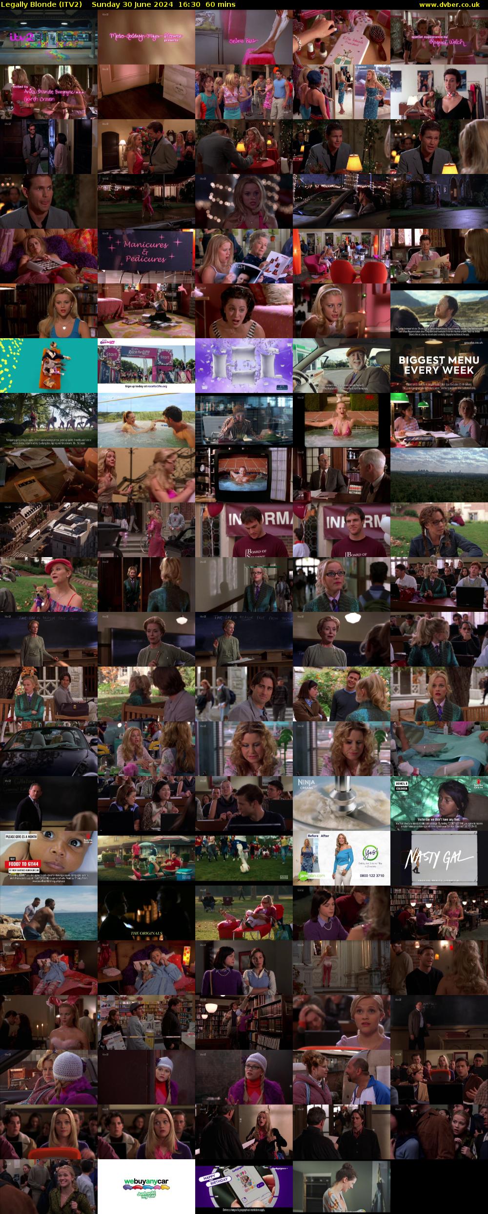 Legally Blonde (ITV2) Sunday 30 June 2024 16:30 - 17:30