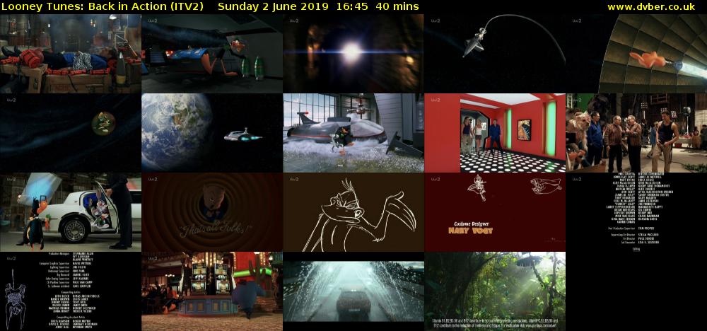 Looney Tunes: Back in Action (ITV2) Sunday 2 June 2019 16:45 - 17:25