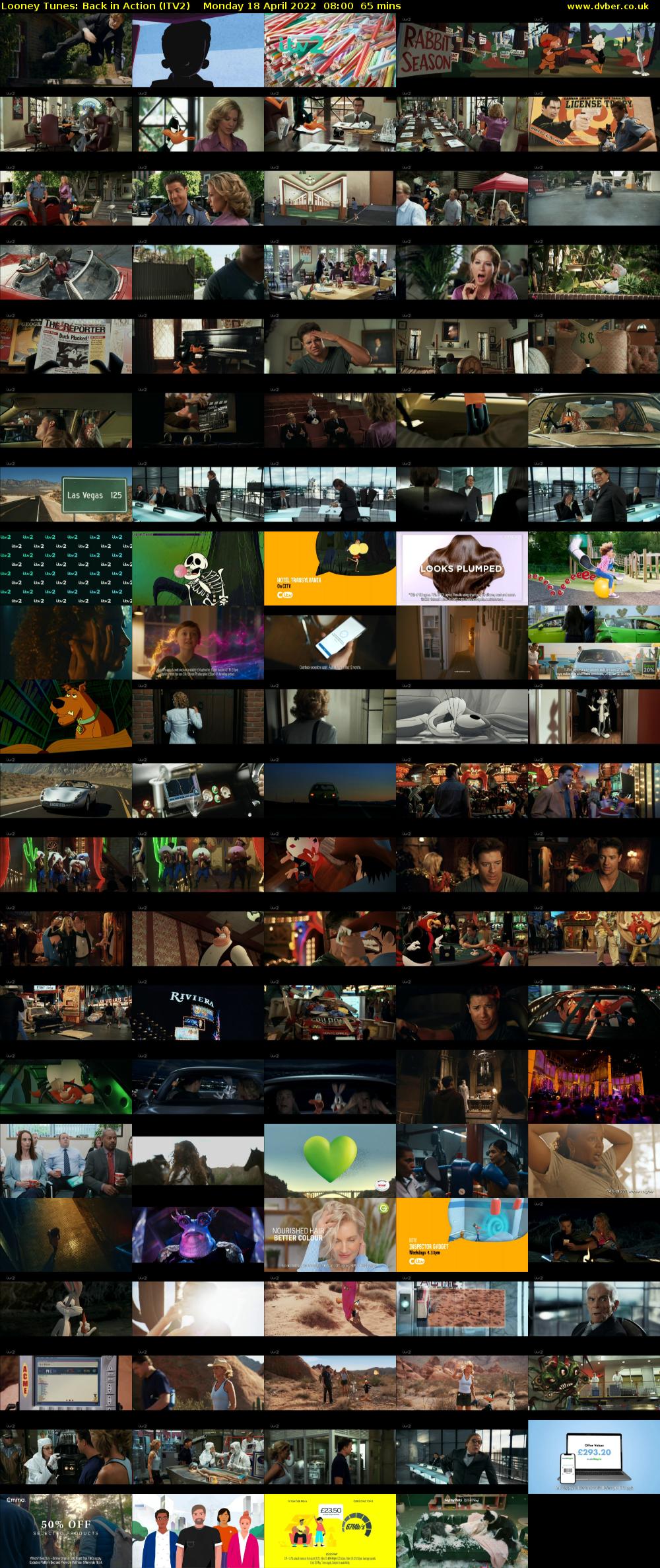 Looney Tunes: Back in Action (ITV2) Monday 18 April 2022 08:00 - 09:05