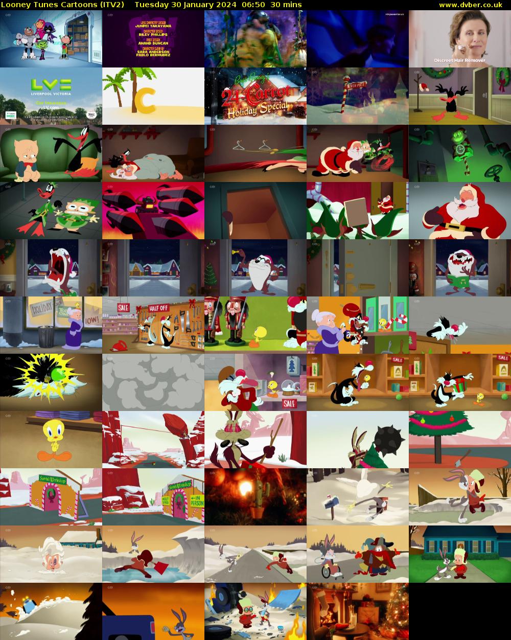 Looney Tunes Cartoons (ITV2) Tuesday 30 January 2024 06:50 - 07:20