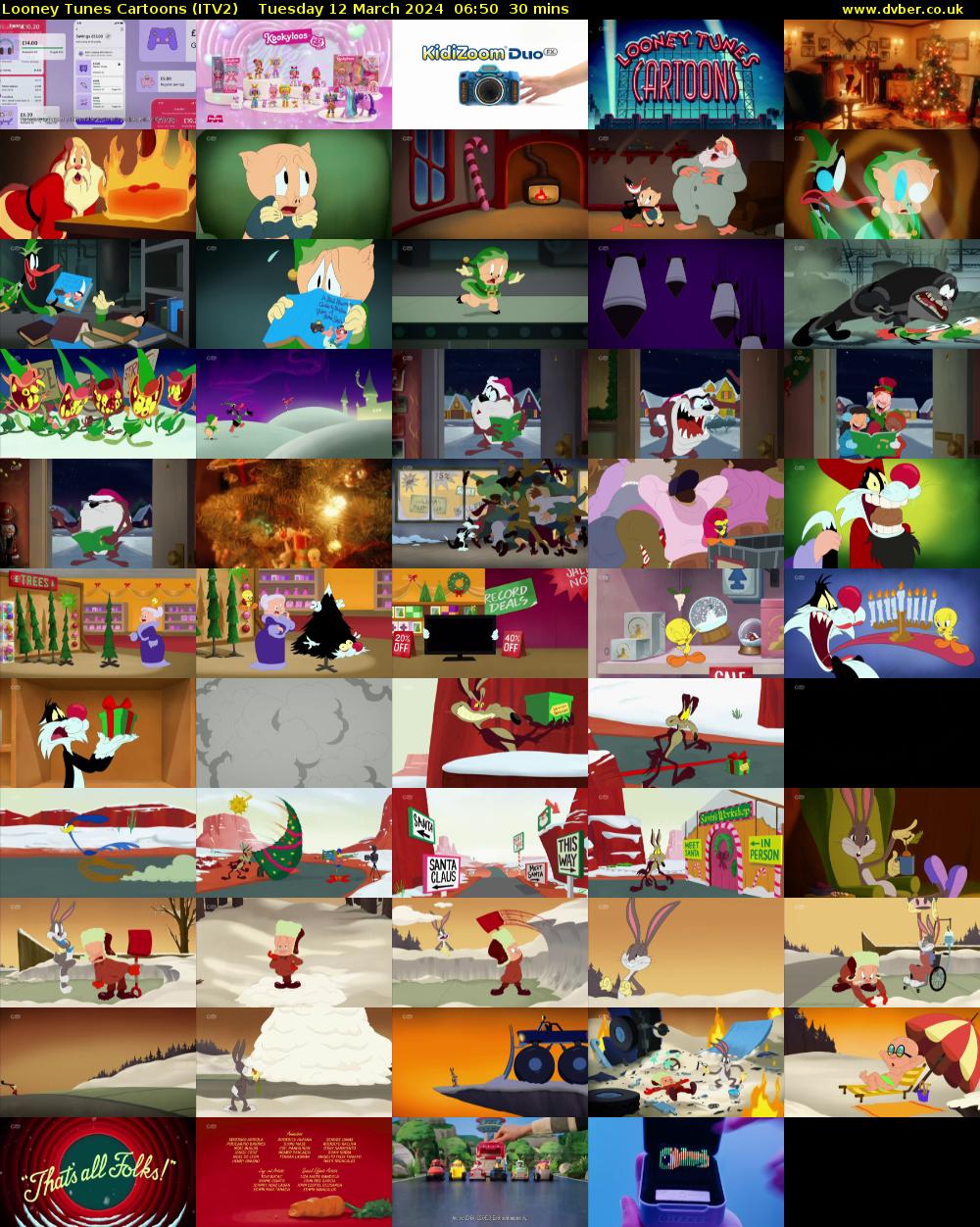 Looney Tunes Cartoons (ITV2) Tuesday 12 March 2024 06:50 - 07:20