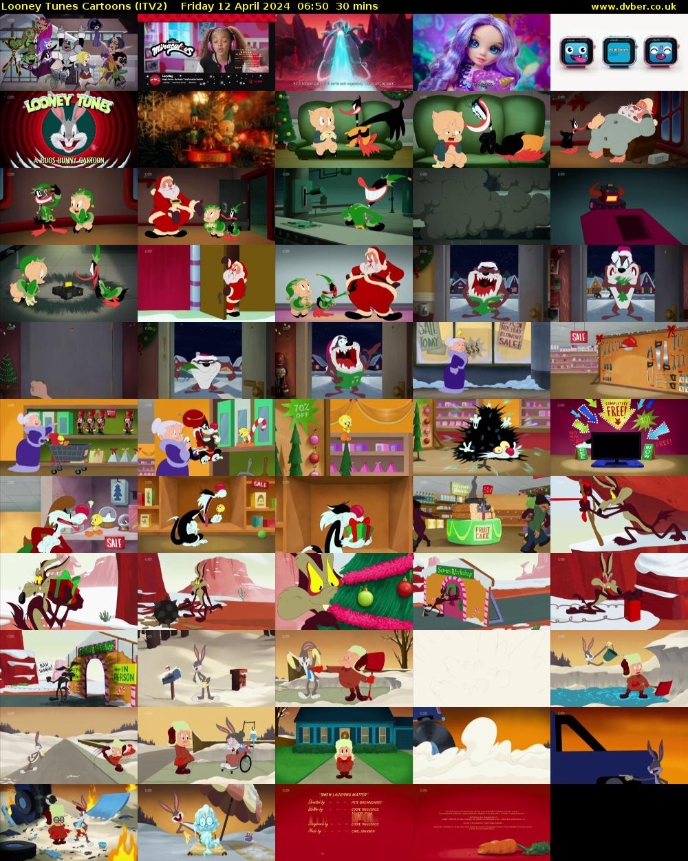 Looney Tunes Cartoons (ITV2) Friday 12 April 2024 06:50 - 07:20