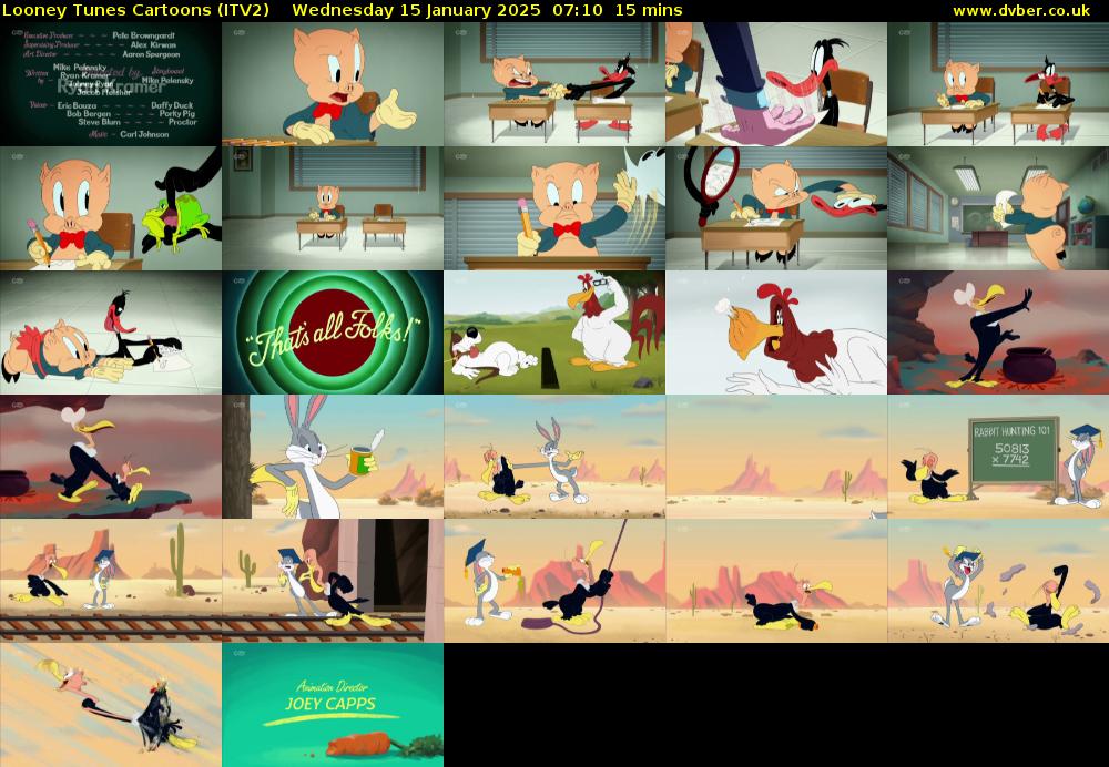 Looney Tunes Cartoons (ITV2) Wednesday 15 January 2025 07:10 - 07:25