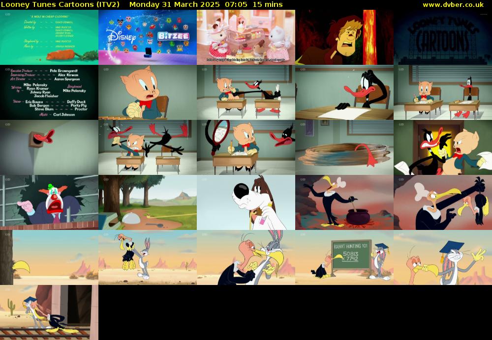 Looney Tunes Cartoons (ITV2) Monday 31 March 2025 07:05 - 07:20