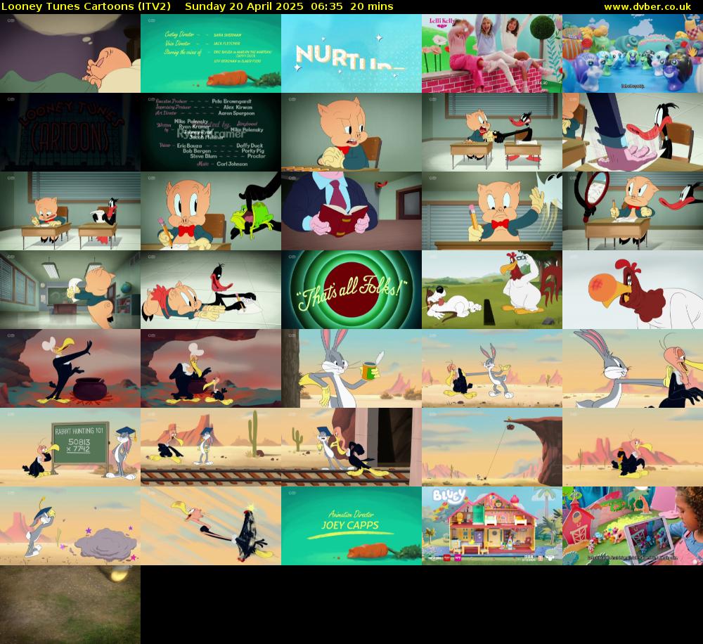 Looney Tunes Cartoons (ITV2) Sunday 20 April 2025 06:35 - 06:55