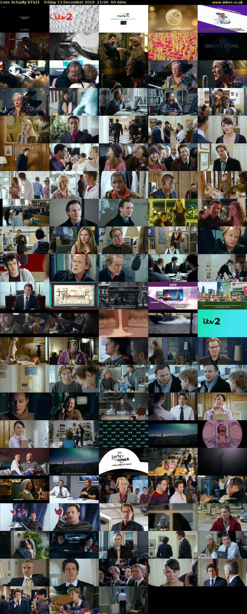 Love Actually (ITV2) Friday 13 December 2019 21:00 - 22:00