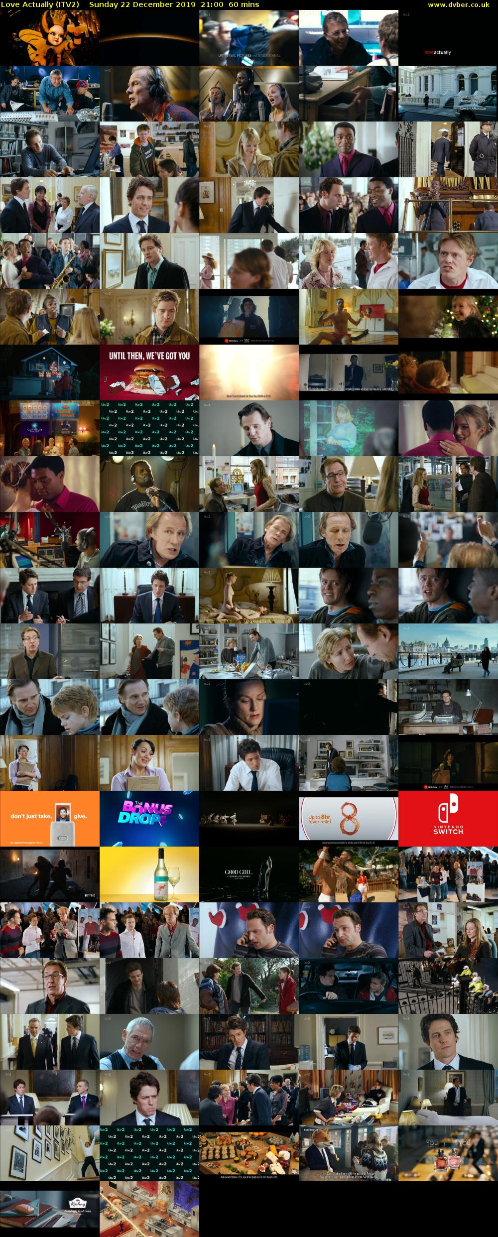 Love Actually (ITV2) Sunday 22 December 2019 21:00 - 22:00