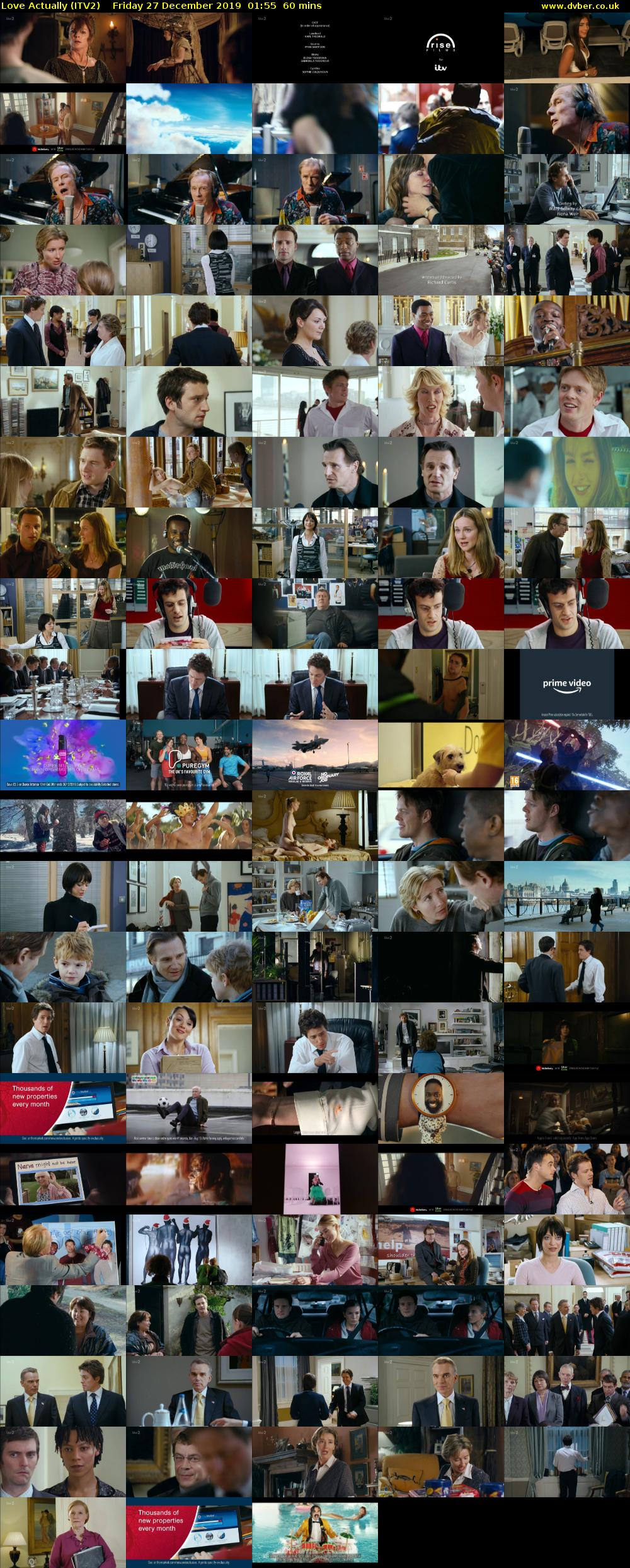 Love Actually (ITV2) Friday 27 December 2019 01:55 - 02:55