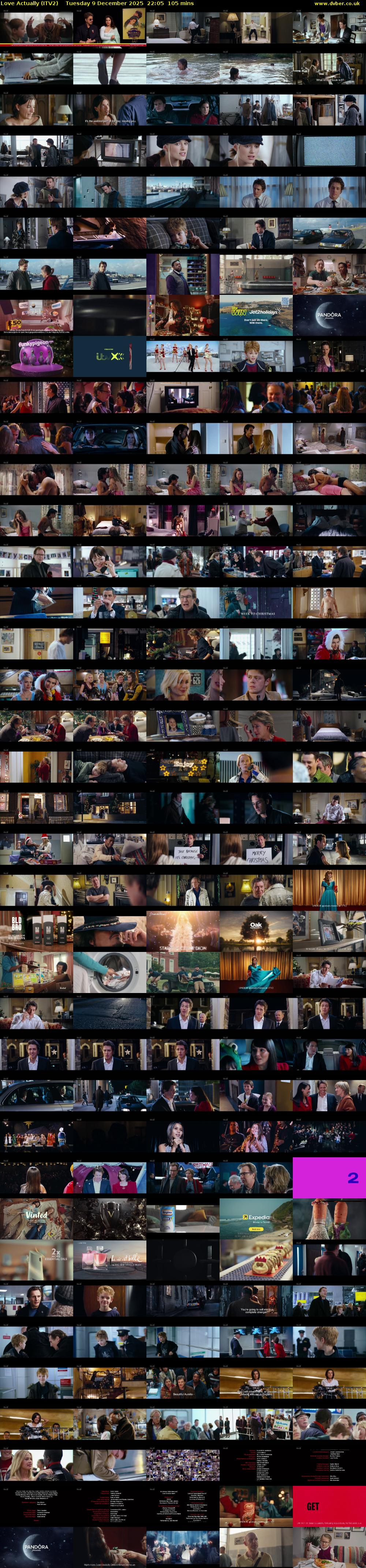 Love Actually (ITV2) Tuesday 9 December 2025 22:05 - 23:50