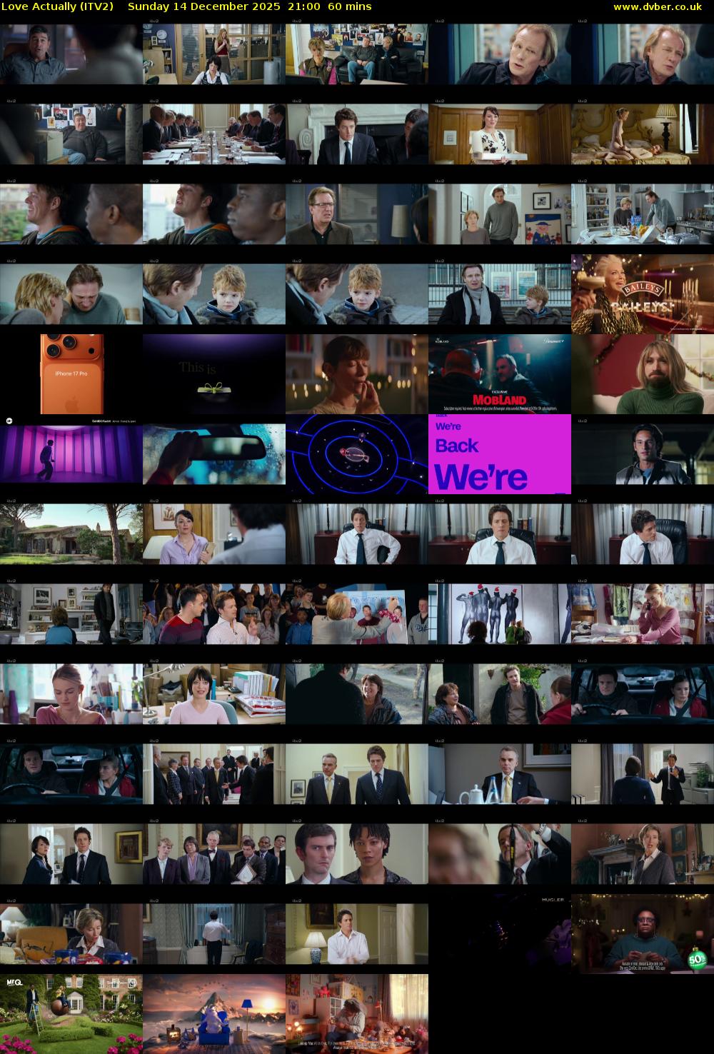 Love Actually (ITV2) Sunday 14 December 2025 21:00 - 22:00