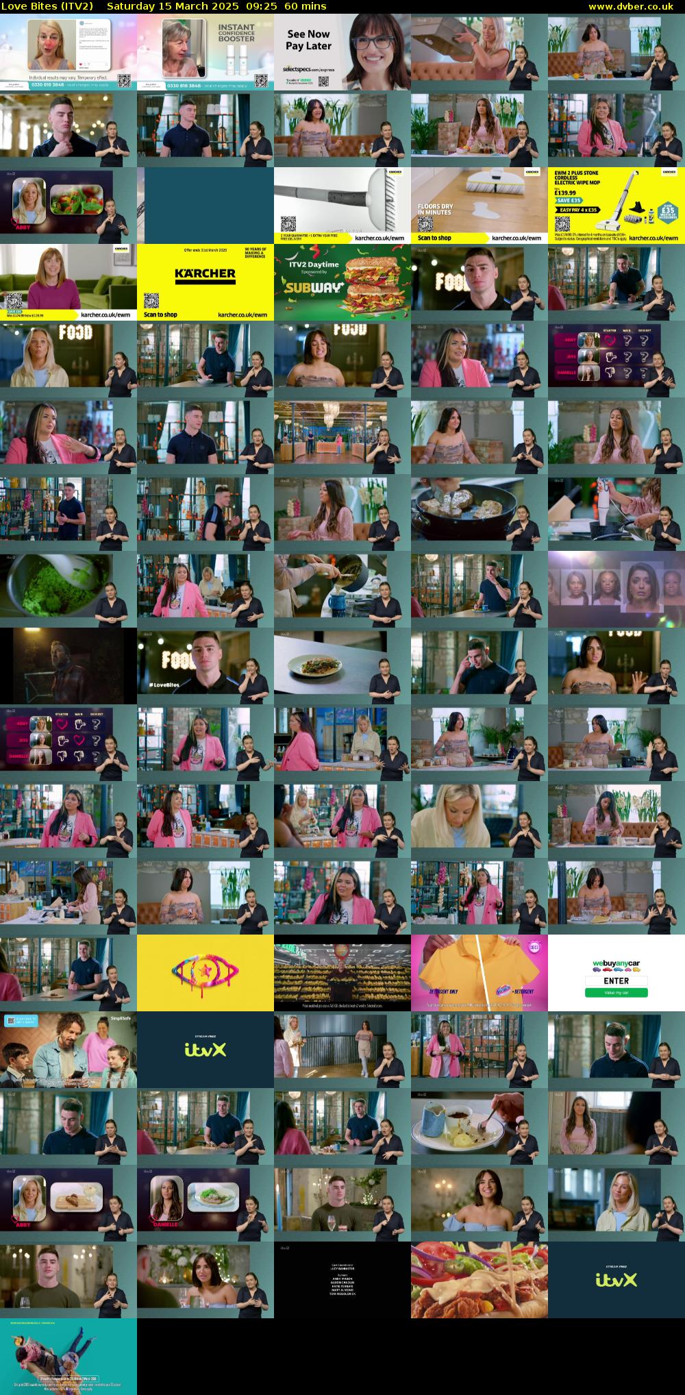 Love Bites (ITV2) Saturday 15 March 2025 09:25 - 10:25